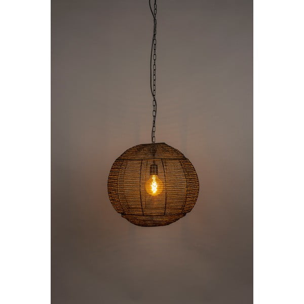 Kabantis šviestuvas juodos spalvos ø 50 cm Meezan – Dutchbone-image-1