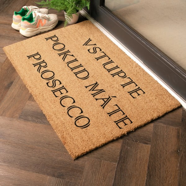 Iš kokoso pluošto grindų kilimėlis 40x60 cm Prosecco – Artsy Doormats-image-1