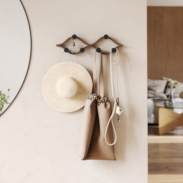 Iš kaučiukmedžio masyvo sieninė lentyna natūralios spalvos Montage – Umbra-image-4