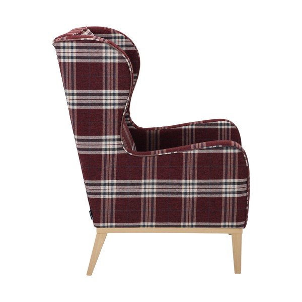 Raudonos spalvos languotas krėslas Max Winzer Angelo-image-3