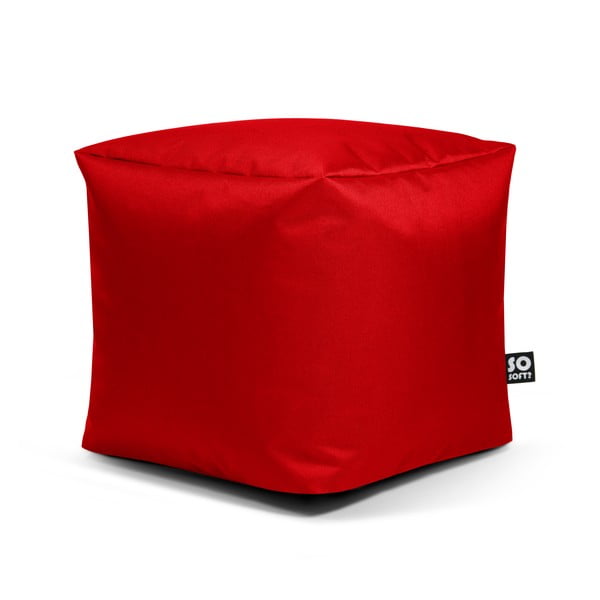 Raudonos spalvos vaikiškas sėdmaišis Cube M – So Soft?