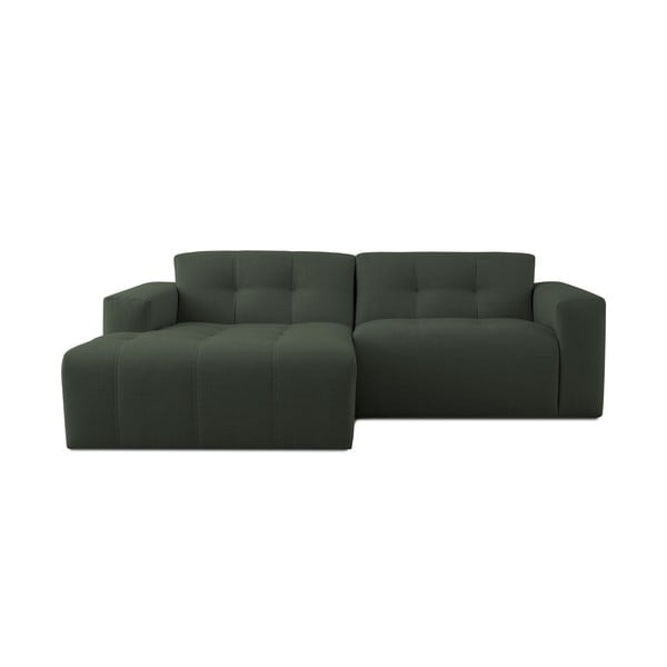 Kampinė sofa tamsiai žalios spalvos (su kairiuoju kampu) Maxel – Scandic