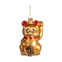 Iš stiklo rankų darbo eglutės papuošimas 11 cm Lucky Cat – Sass & Belle