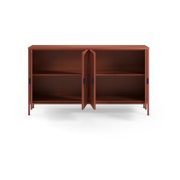 Terakotos spalvos iš metalo spintelė 160x90x40 cm Sayla – Marckeric-image-1