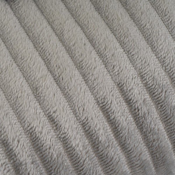 Pilkos spalvos iš mikropliušo antklodė ir pledas 130x160 cm Fur Velvet – Casa Selección-image-2