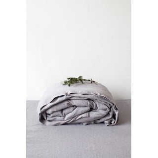 Šviesiai pilkas lininis antklodės užvalkalas Linen Tales, 200 x 220 cm