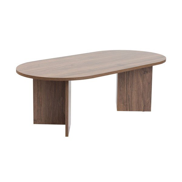 Tamsiai rudos spalvos kavos staliukas iš riešutmedžio 60x119 cm Sable – Kalune Design