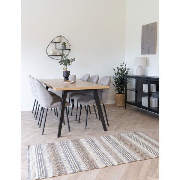 Iš metalo kelių aukštų sieninė lentyna juodos spalvos 60 cm Wrexham – House Nordic-image-4