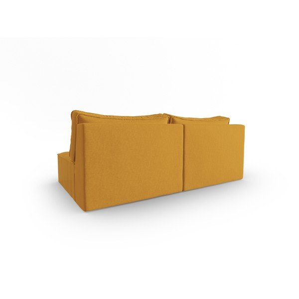 Sofa geltonos spalvos 160 cm Mike – Micadoni Home-image-3
