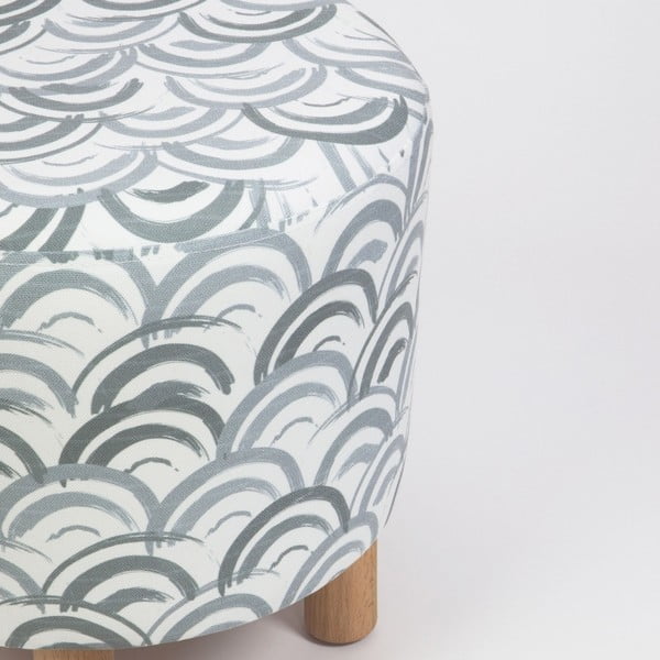 Taburetė su medinėmis kojelėmis Cono Mimar, ⌀ 41 cm-image-3