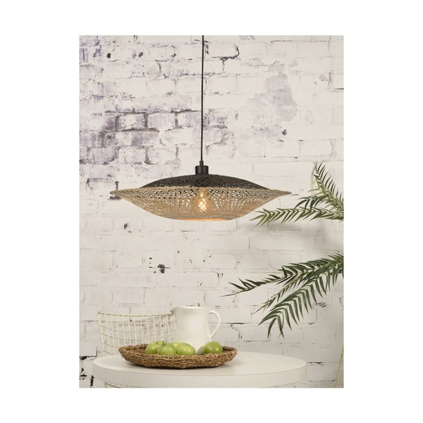 Pakabinamas bambukinis šviestuvas Good&Mojo Kalimantan, ⌀ 60 cm-image-3