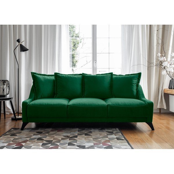 Žalia aksominė sofa Miuform Royal Rose-image-1