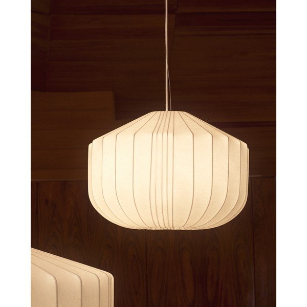 Baltos spalvos lubinis šviestuvas ø 51 cm su tekstiliniu gaubtu Somar – Kave Home-image-2