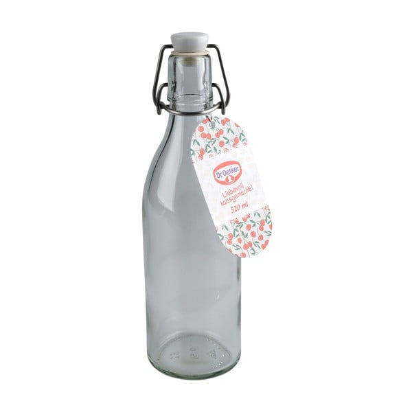 Stiklinis butelis su spaustuku ir sandarikliu Dr. Oetker Swing, 520 ml-image-3