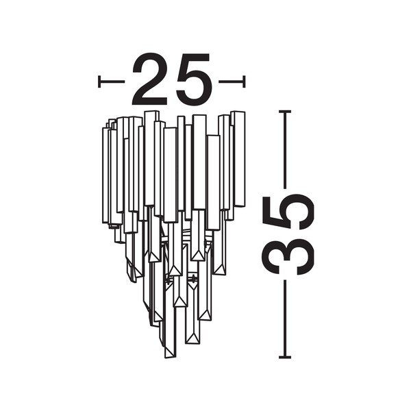 Auksinės spalvos iš metalo sieninė lempa Grane – Nova Luce-image-4