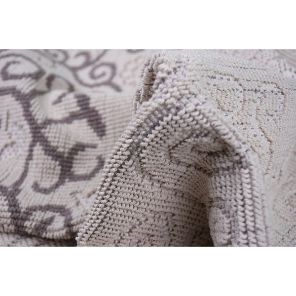 Pilkos ir smėlio spalvos medvilninis kilimas Vitaus Orkide, 60 x 90 cm-image-3