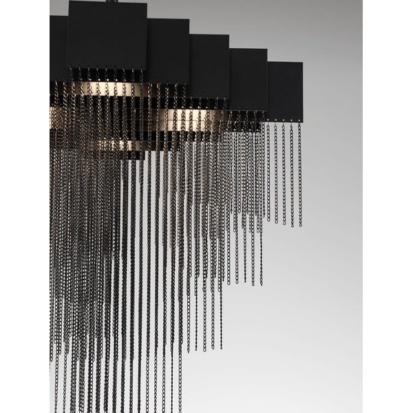 Matinės juodos spalvos iš plieno kabantis šviestuvas LED su pritemdymo funkcija Revια – Nova Luce-image-4