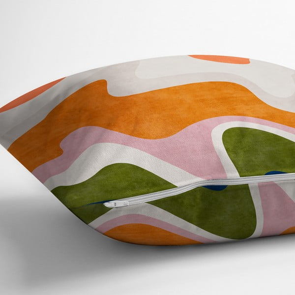 Dekoratyvinis pagalvės užvalkalas 43x43 cm Squiggly Orange – Mila Home-image-2
