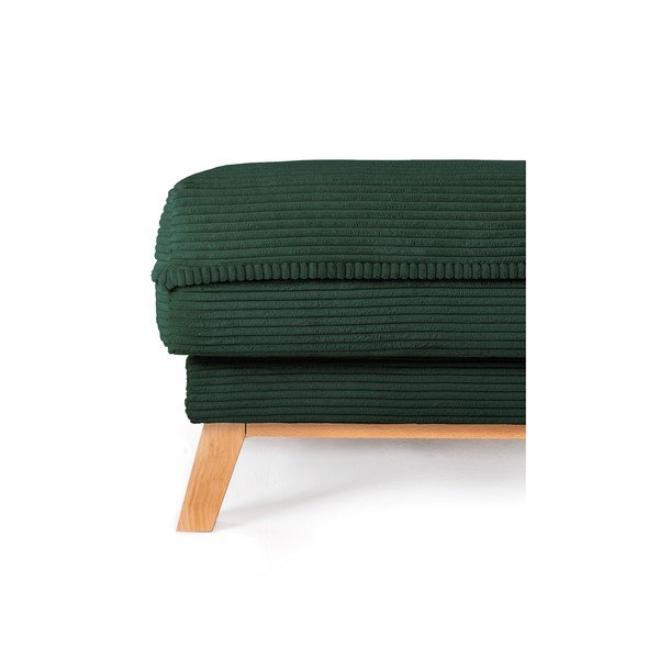 Tamsiai žalios spalvos taburetė iš kordinio velveto Tori – Bonami Selection-image-2