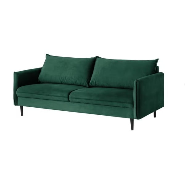 Tamsiai žalios spalvos iš velveto sofa 203 cm Juli – Ropez
