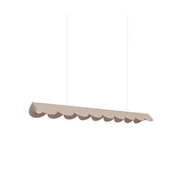Taupe spalvos iš aliuminio kabantis šviestuvas LED BISCUIT – Thoro