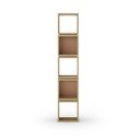 Knygų spinta  raudonos plytų spalvos/natūralios spalvos iš ąžuolo 32x167 cm Lofty – Marckeric