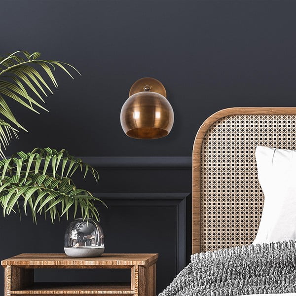 Bronzinės spalvos sieninė lempa ø 15 cm Stiva – Opviq lights-image-3