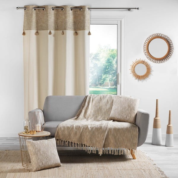 Užuolaida smėlio spalvos 140x240 cm New Sultan – douceur d'intérieur-image-2