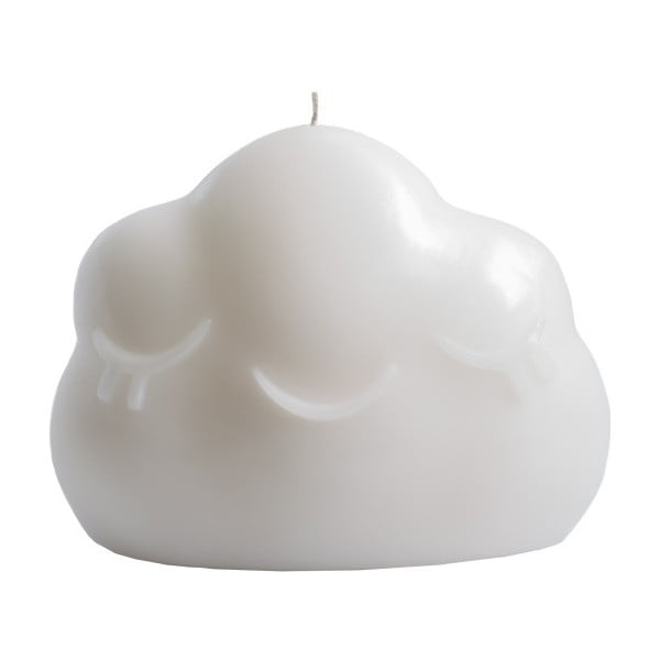 Balta žvakė "Fisura Cloud", degimo trukmė 30 valandų
