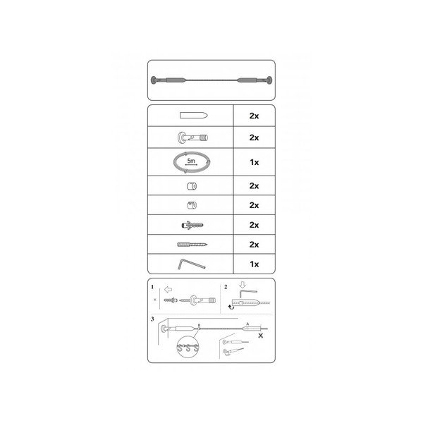 Metalinis ištraukiamas strypas Race - Gardinia-image-2