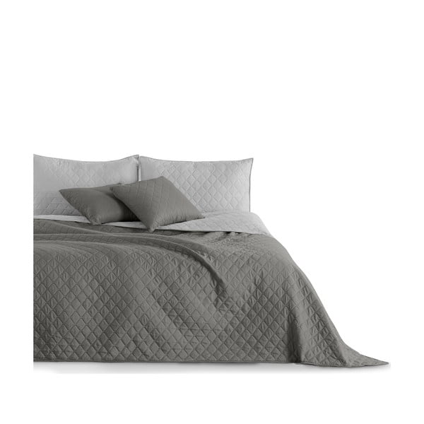 Pilka dvipusė mikropluošto lovatiesė DecoKing Axel, 220 x 240 cm