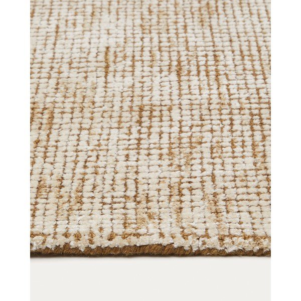 Rankų darbo smėlio spalvos iš vilnos mišinio kilimas 200x300 cm Susi – Kave Home-image-4