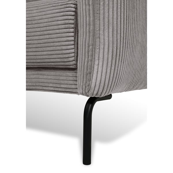 Iš kordinio velveto sofa šviesiai pilkos spalvos 212 cm Venray – Scandic-image-1