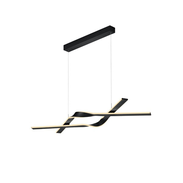 Kabantis šviestuvas juodos spalvos LED su metaliniu gaubtu Cicenza – CINQUE