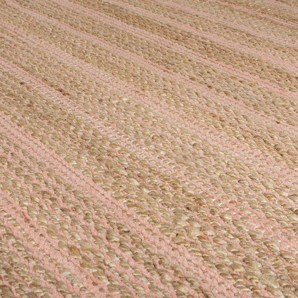 Rožinis džiuto kilimas Flair Rugs Equinox, 160 x 230 cm-image-2