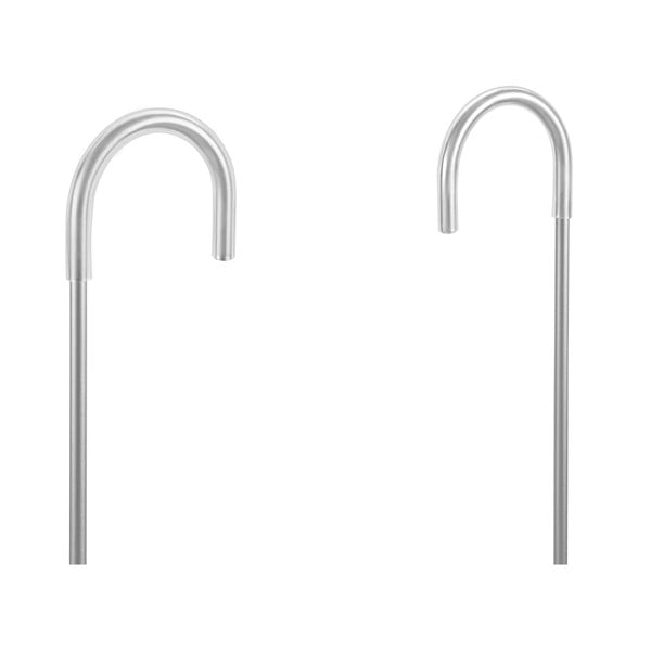 Sidabro spalvos kabanti vonios kambario lentyna iš nerūdijančio plieno Origin - Metaltex-image-3