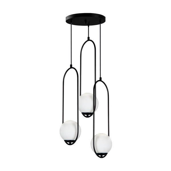 Juodas pakabinamas šviestuvas Squid Lighting Arch, aukštis 146 cm-image-2