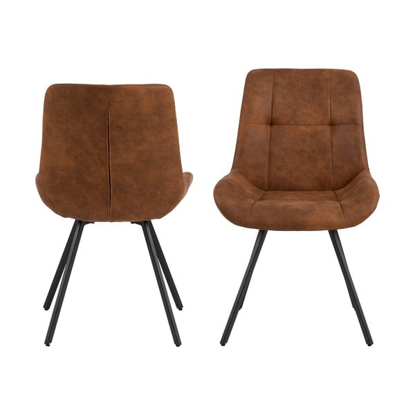 Valgomojo kėdės rudos spalvos 2 vnt. Waylor – Actona-image-3