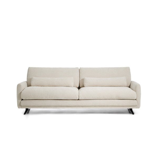 Smėlio spalvos sofa iš šenilinio audinio 240 cm Veliro – Kave Home
