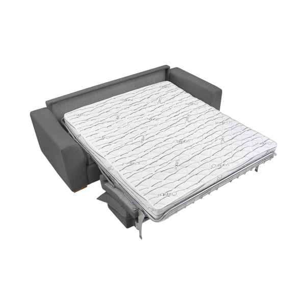Iš kordinio velveto sulankstoma sofa pilkos spalvos 225 cm Augustin – Bobochic Paris-image-4