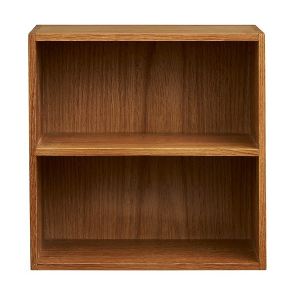 Natūralios spalvos iš ąžuolo masyvo kelių aukštų sieninė lentyna 18 cm Townsville – House Nordic