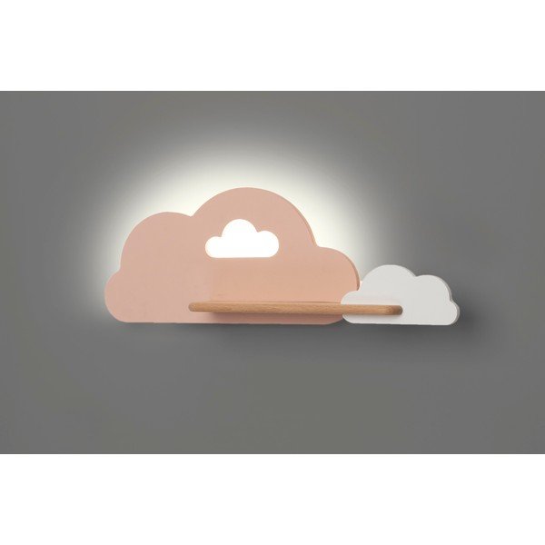 Baltos ir rožinės spalvos vaikiškas šviestuvas Cloud - Candellux Lighting-image-2