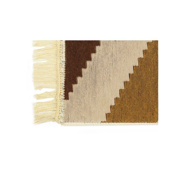 Rudas kilimas ZigZag Brown, 80 x 150 cm-image-1