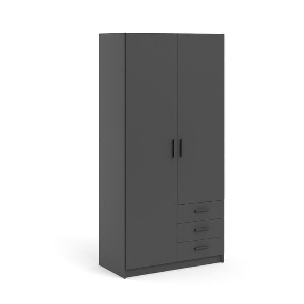 Drabužių spinta tamsiai pilkos spalvos 99x200 cm Sprint – Tvilum-image-3