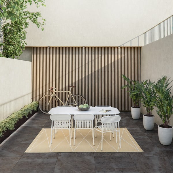 Smėlio spalvos lauko kilimas 70x240 cm Max Sand – Pappelina-image-1