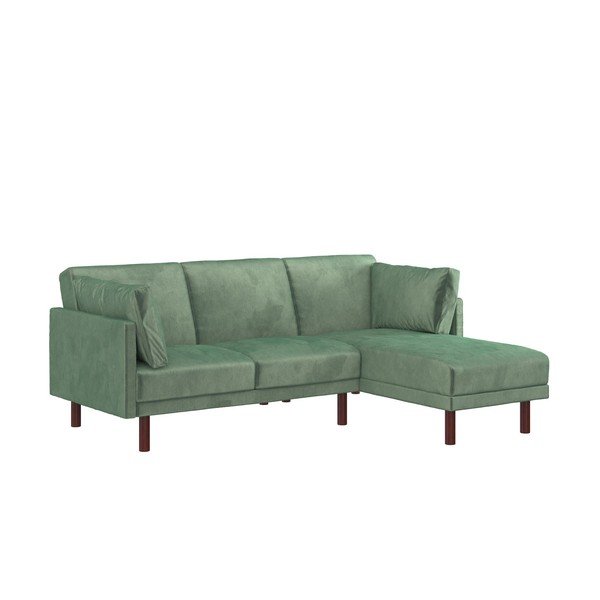 Žalia sofa lova kampinė sofa Clair - Støraa-image-2
