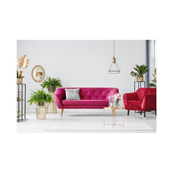 Rožinė trijų vietų sofa Mazzini Sofas Amelie-image-2