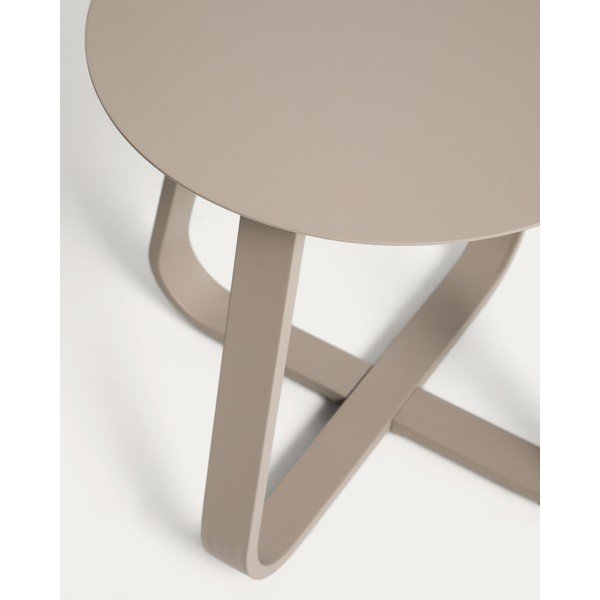 Iš metalo apvalios formos sodo šoninis staliukas ø 48 cm Tamaris – Kave Home-image-4