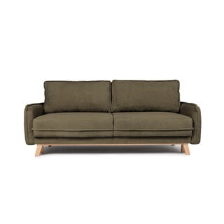 Iš kordinio velveto sulankstoma sofa žalios spalvos 218 cm Tori – Bonami Selection