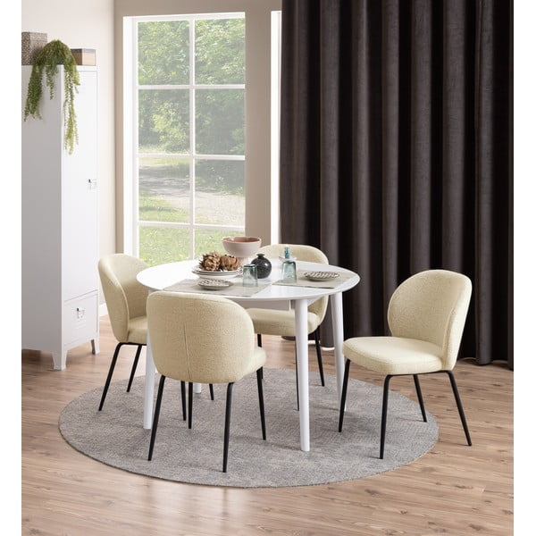 2 smėlio spalvos valgomojo kėdės Patricia - Actona-image-1